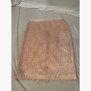 Banana Republic Pink Eyelash Skirt‎ NWT Size 8